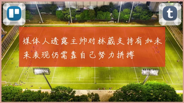 媒体人透露主帅对林葳支持有加未来表现仍需靠自己努力拼搏